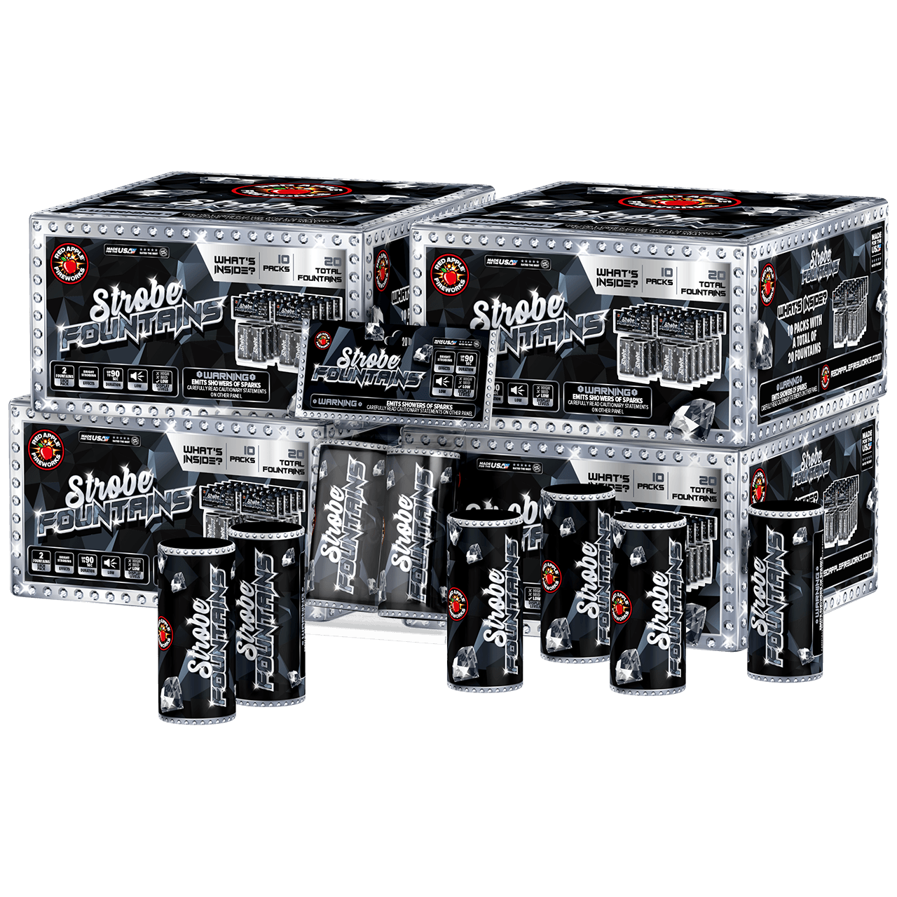 Buy Strobe Fountain Fireworks Online Red Apple® Fireworks