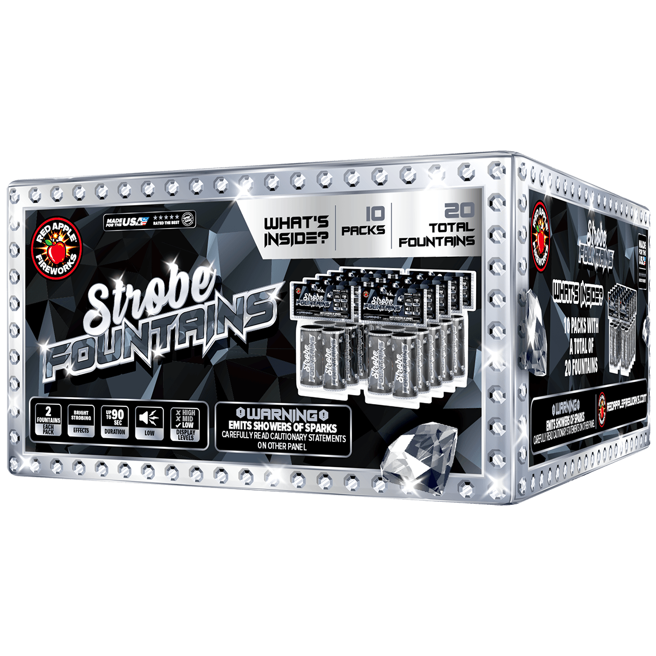 Buy Strobe Fountain Fireworks Online Red Apple® Fireworks
