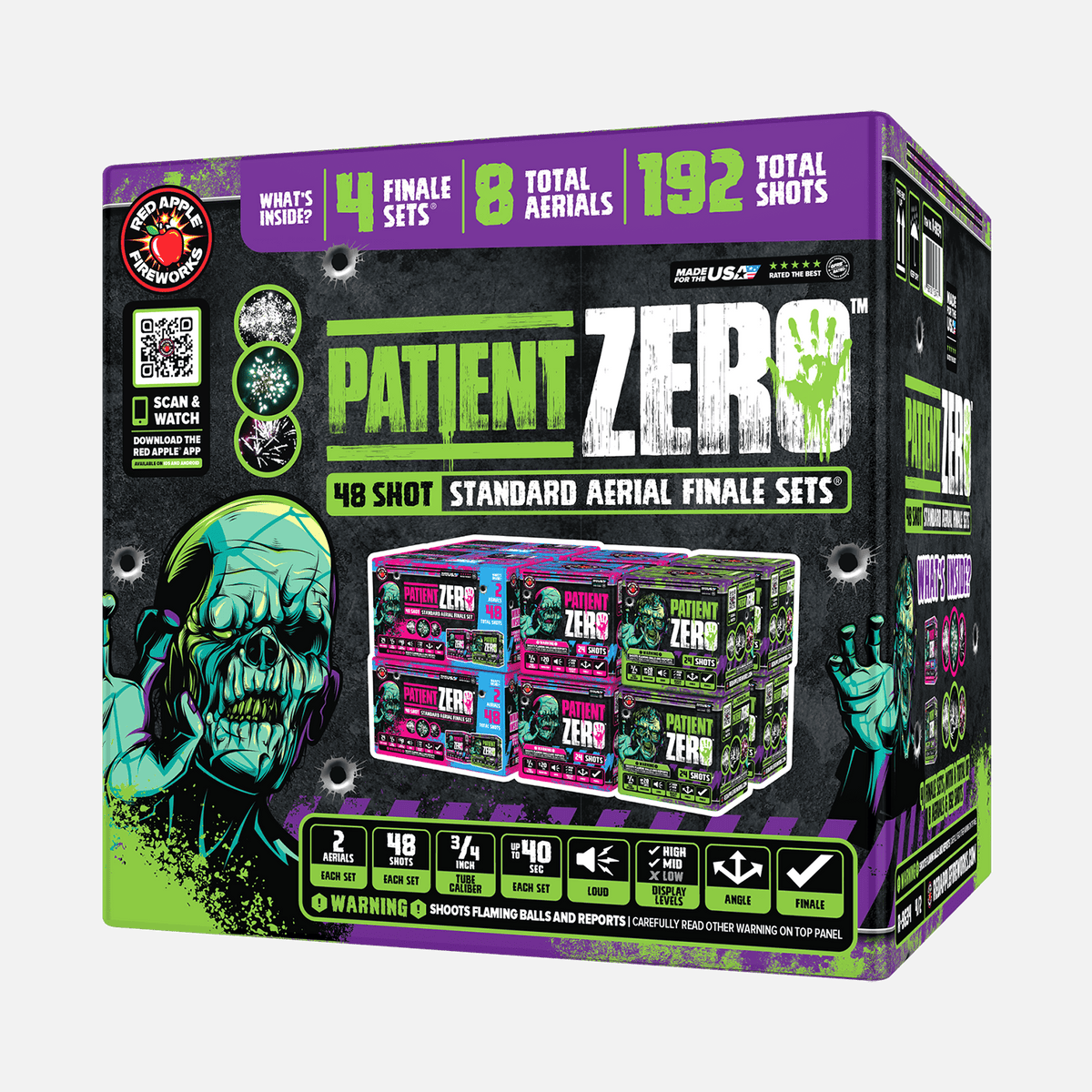 Patient Zero 48 Shots Standard Aerial Finale Set