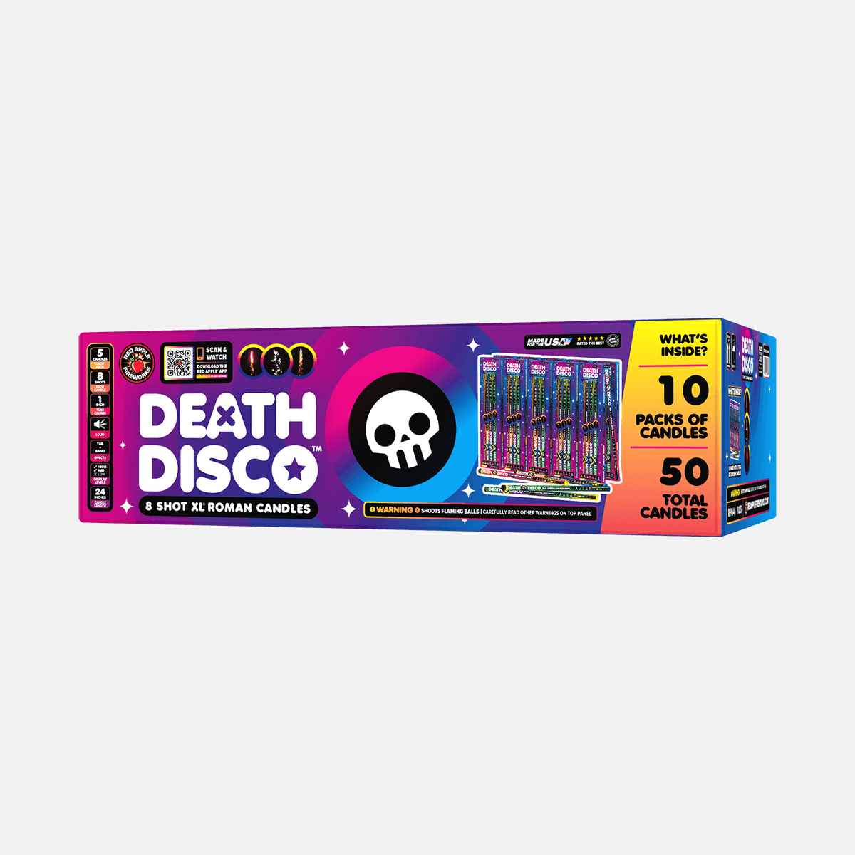 Death Disco XL Candles – Large Fireworks Display