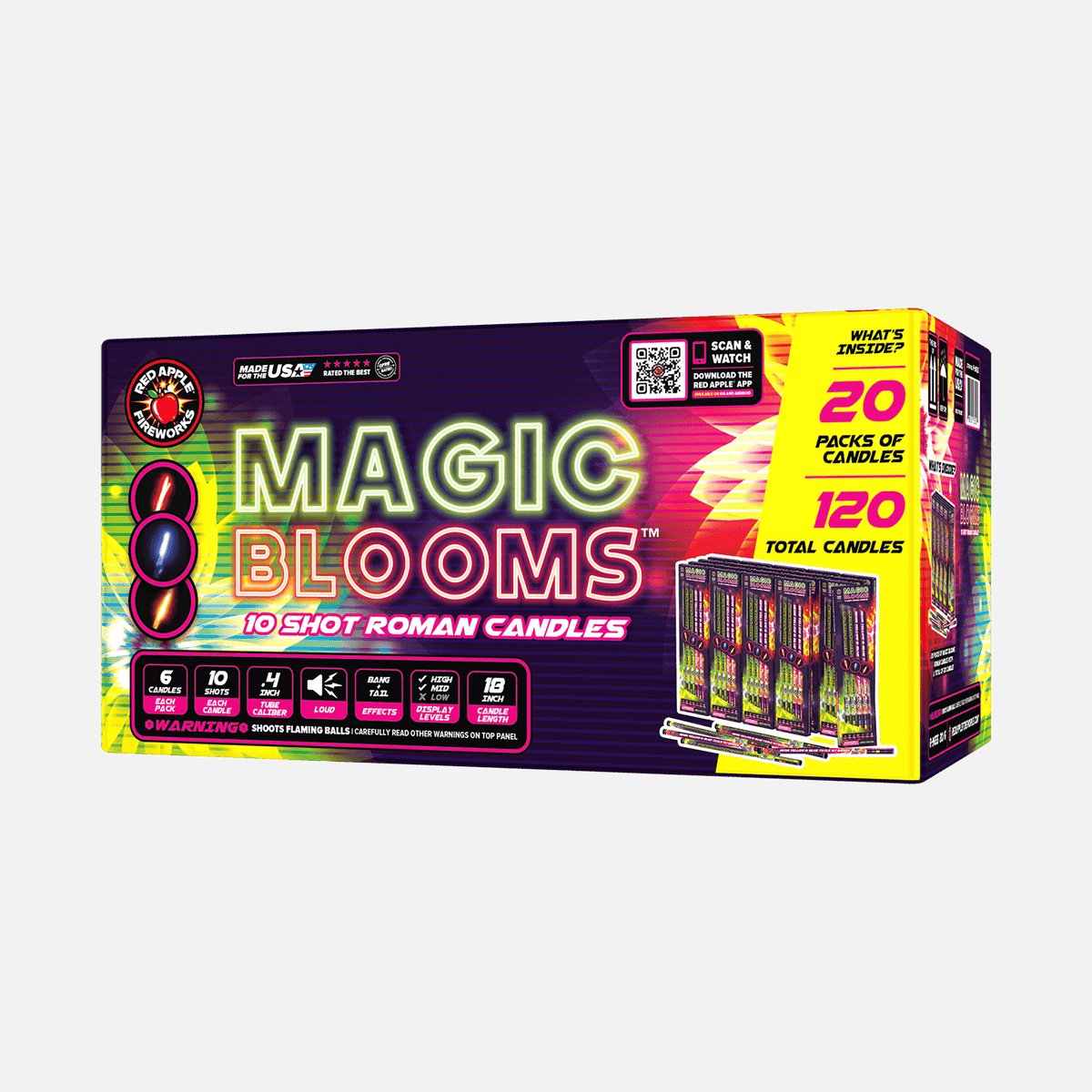 Buy Magic Blooms 10 Shot Roman Candles Fireworks Online