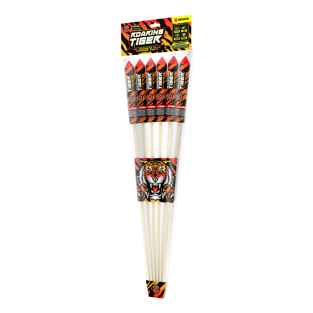 Roaring Tiger™ XL® Rockets with Roaring Tails