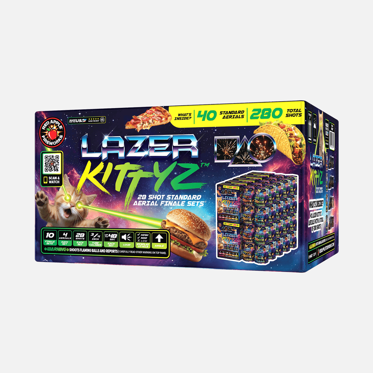 Lazer Kittyz 28 Shot Standard Aerial Finale Sets Lazer Kittyz 28 Shot Standard Aerial Finale Sets