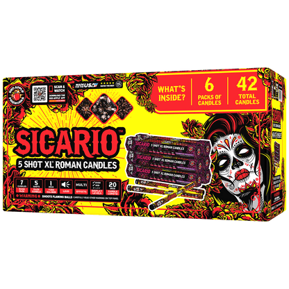 Sicario™ 5 Shot XL® Roman Candles