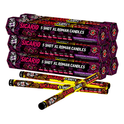 Sicario™ 5 Shot XL® Roman Candles