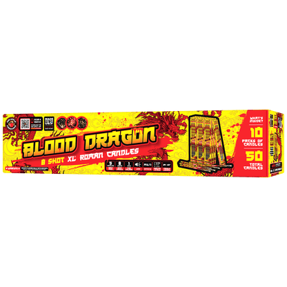 Blood Dragon™ 8 Shot XL® Roman Candles