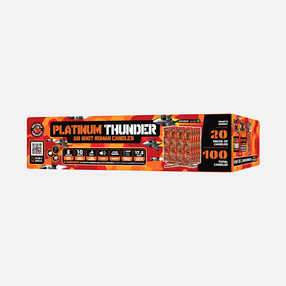Buy Platinum® Thunder Roman Candle Fireworks Online