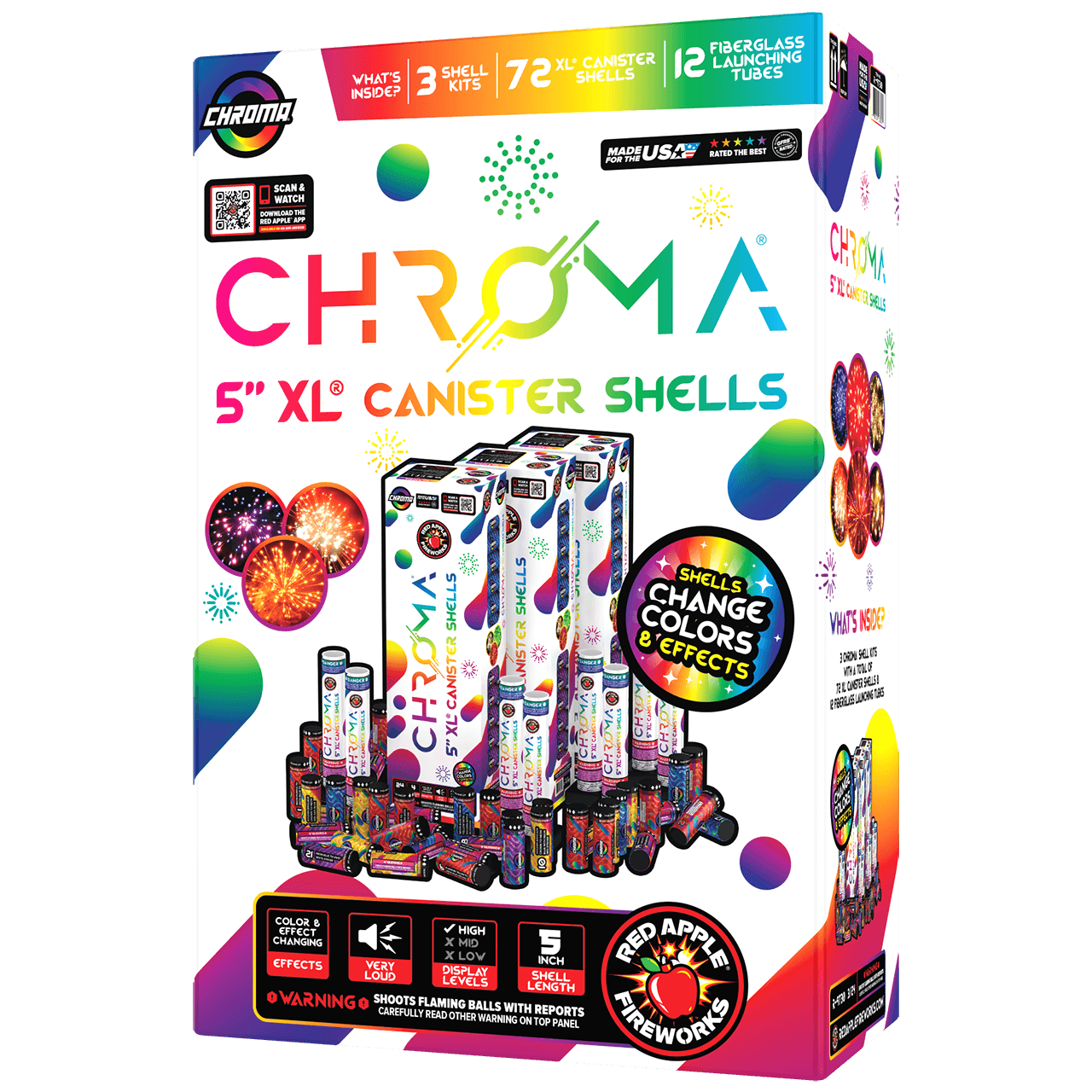Buy Chroma® Color-Changing 5 Inch XL® Canister Shell Fireworks Online ...