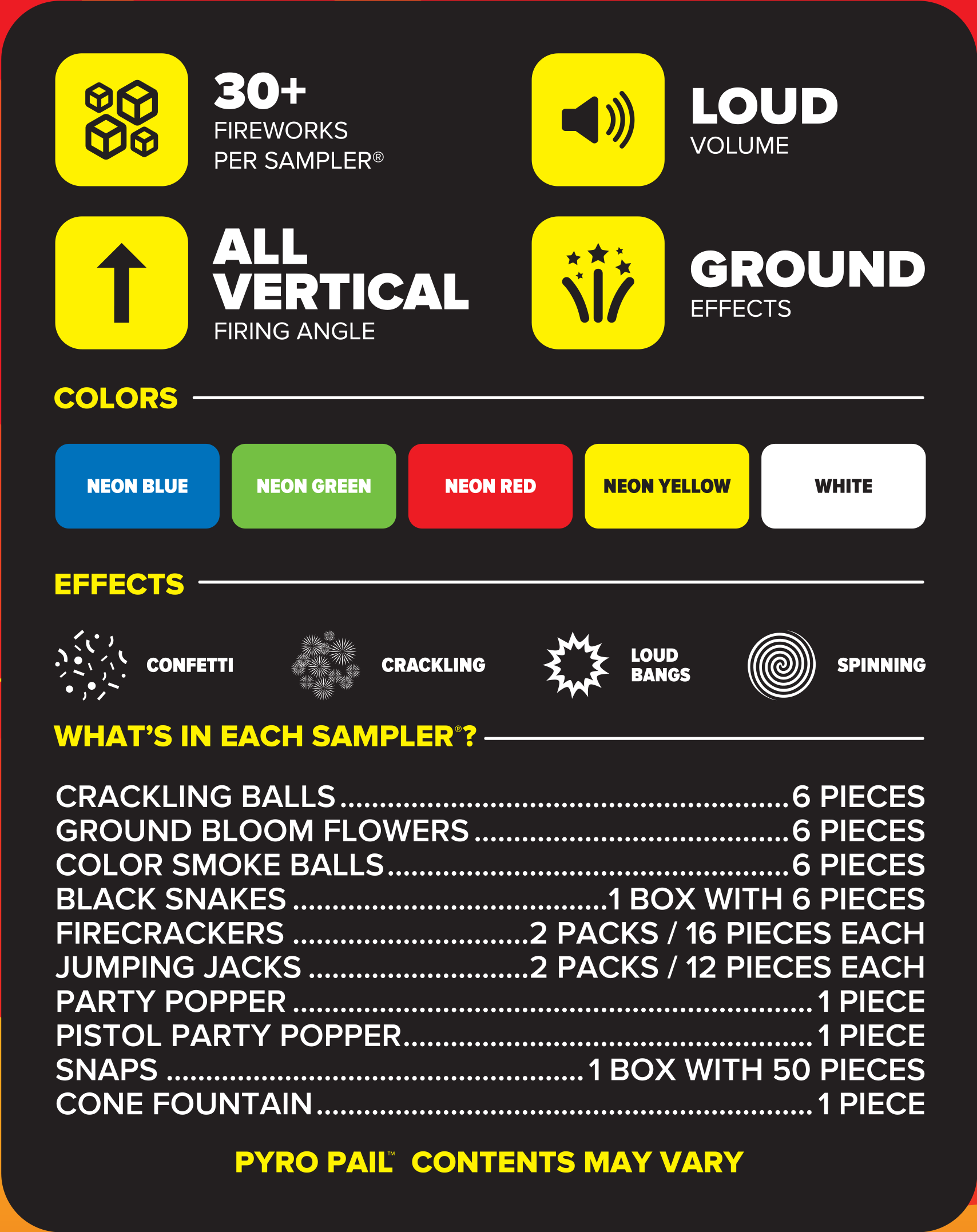 Buy Pyro Pail Fireworks Sampler Online