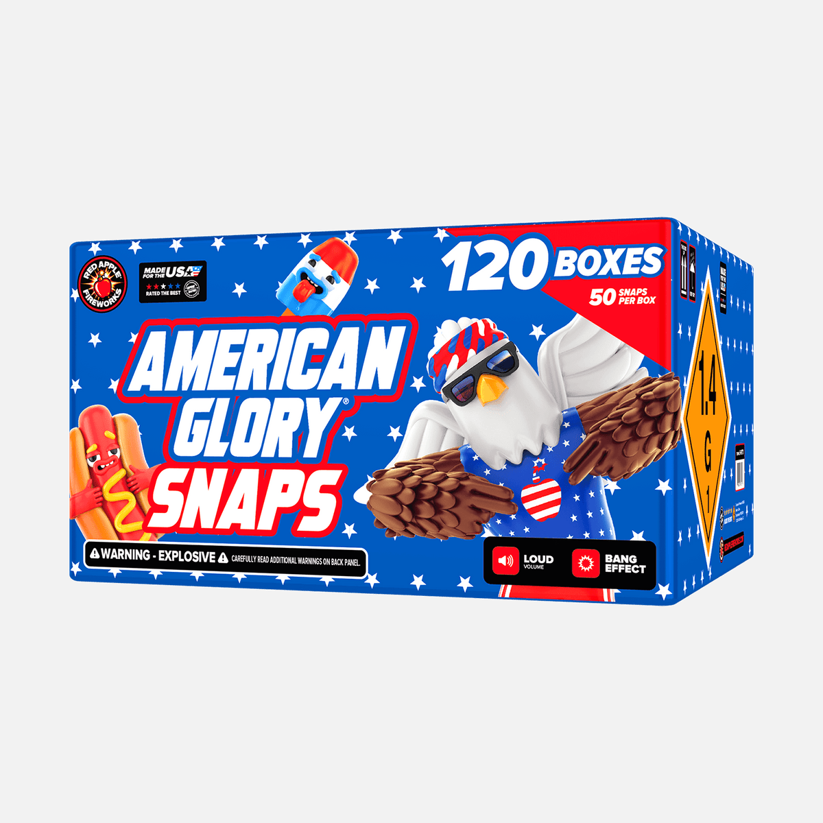 Buy American Glory Snaps Box Fireworks Online