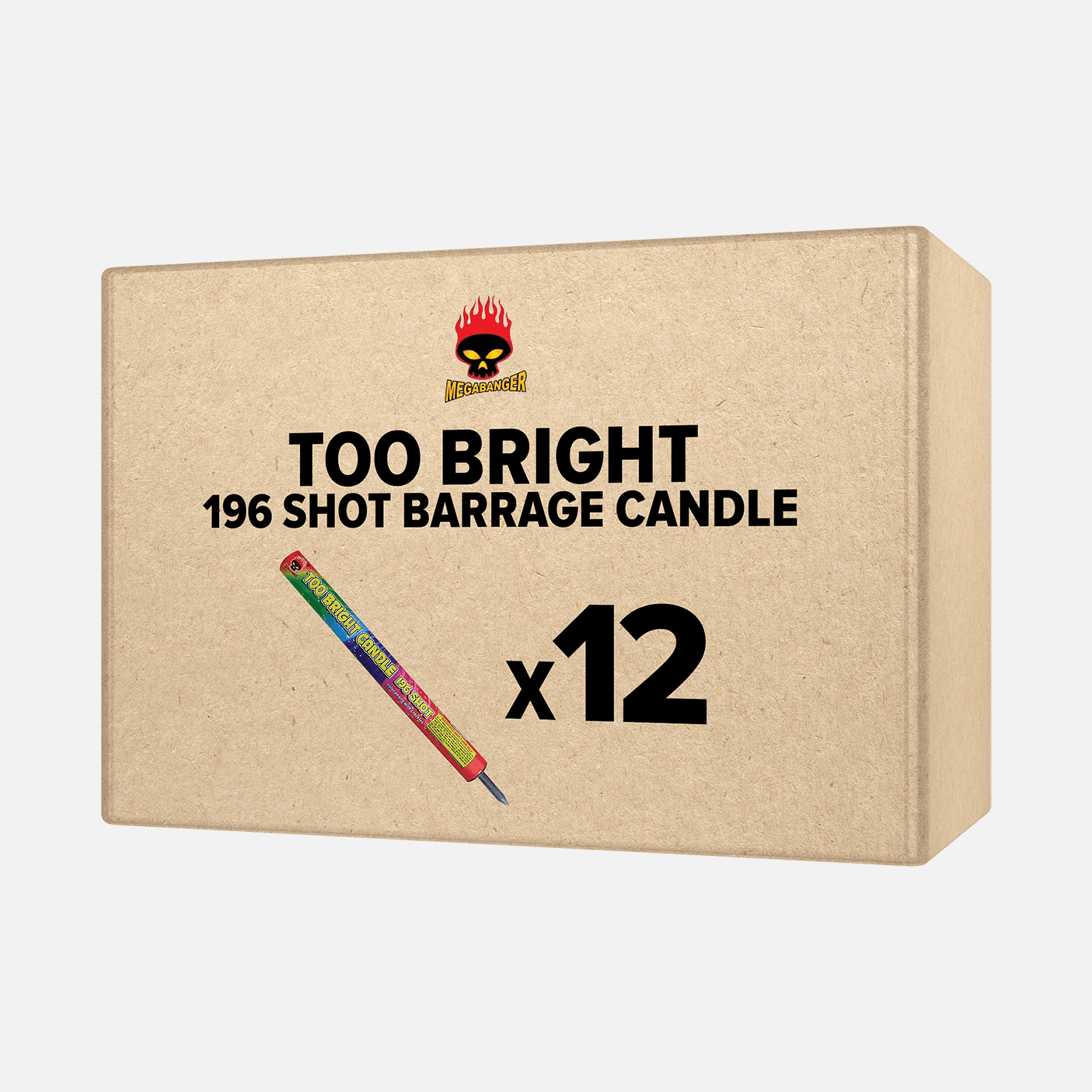 Too Bright 196 shot Barrage Candle