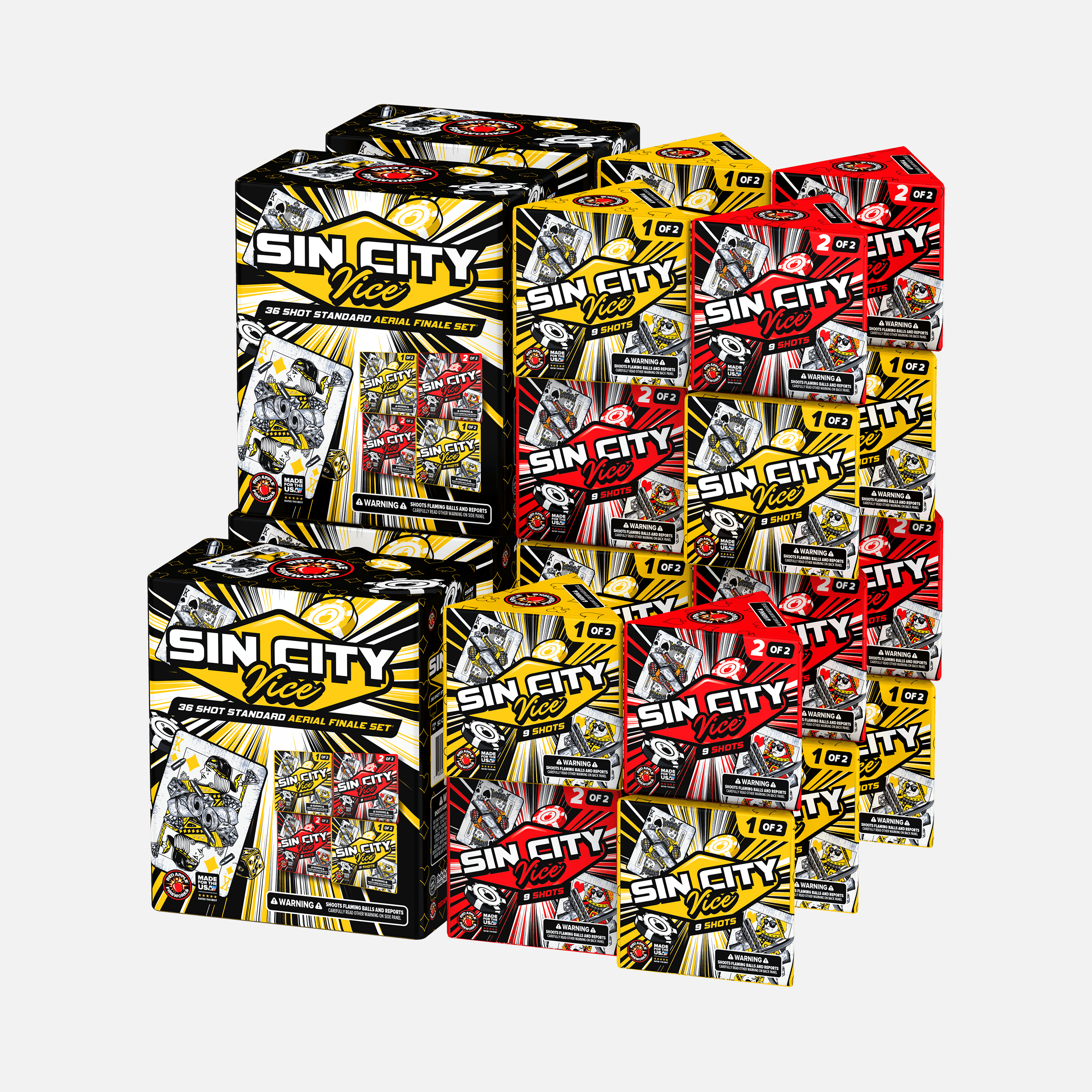 Sin City Vice™ 18 Shot Standard Aerial Finale Set®