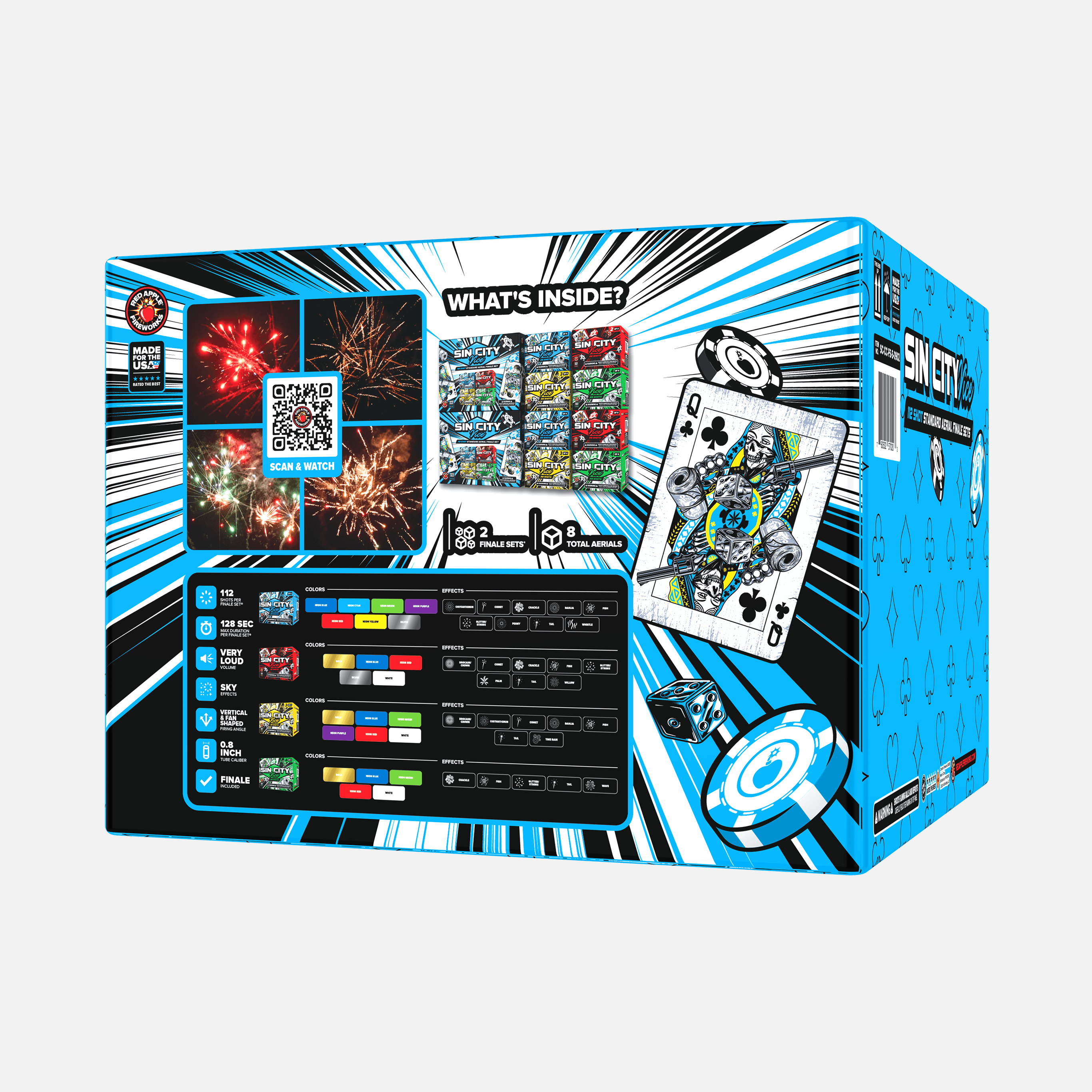 Sin City Vice™ 112 Shot Standard Aerial Finale Sets®
