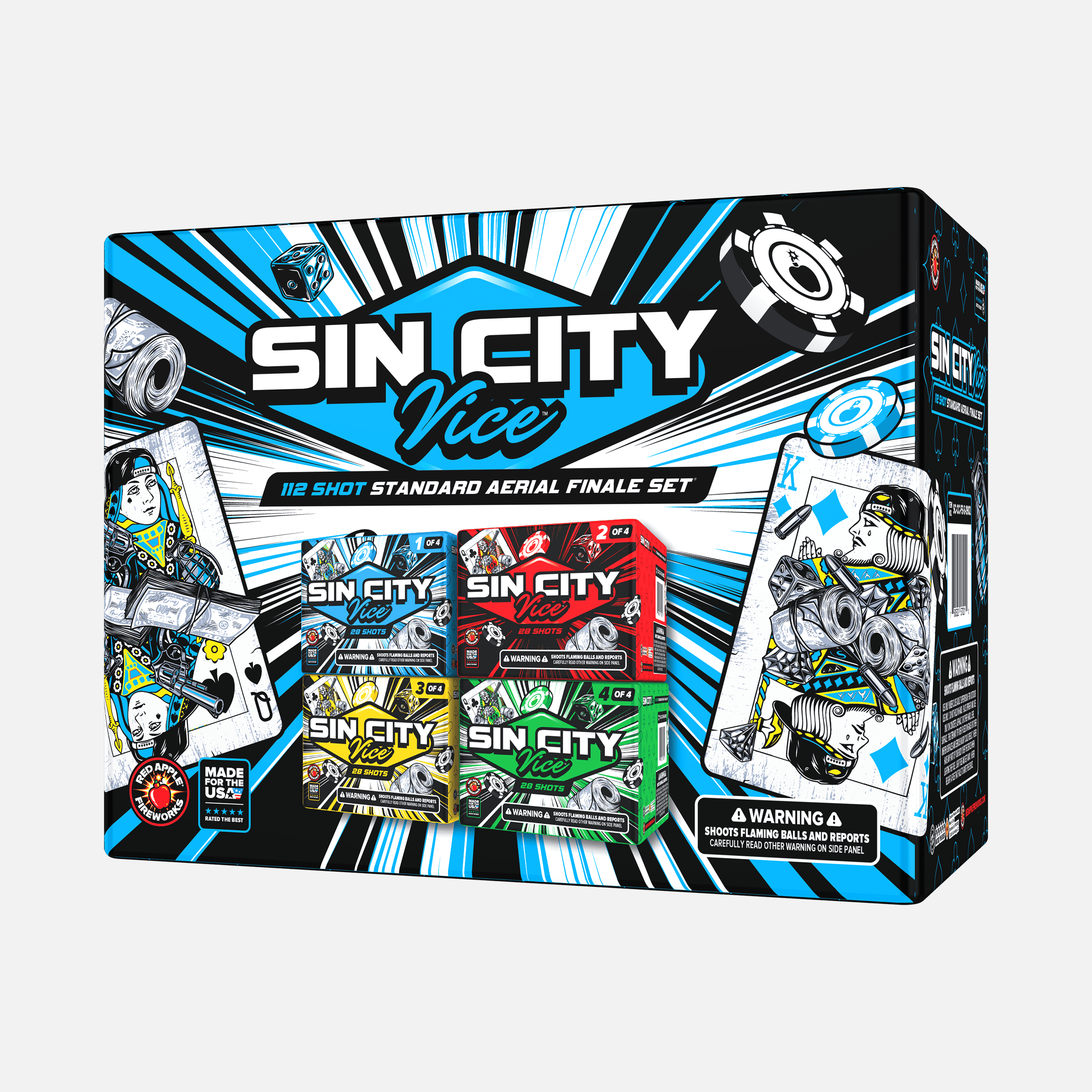 Sin City Vice™ 112 Shot Standard Aerial Finale Sets®