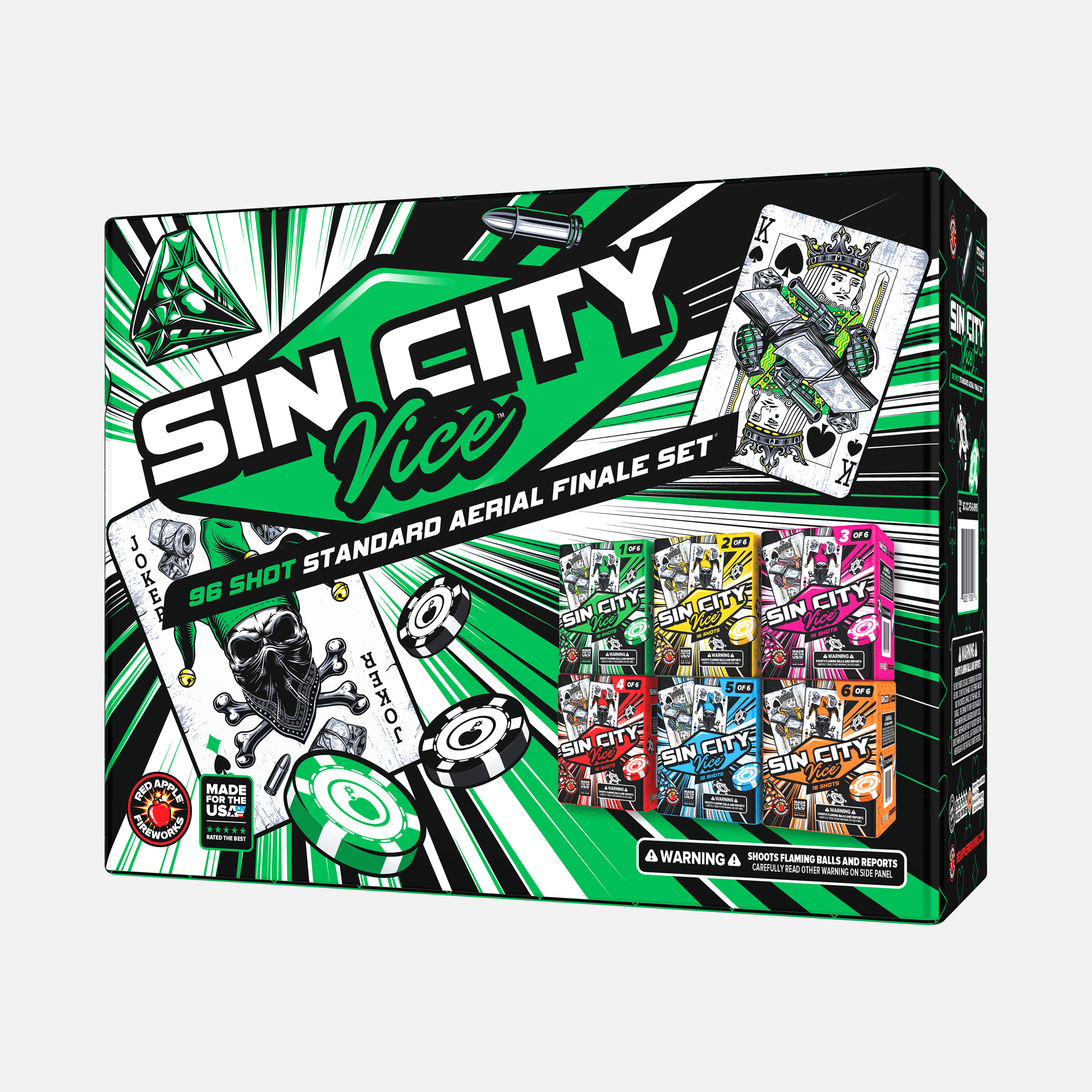 Sin City Vice™ 96 Shot Standard Aerial Finale Sets®