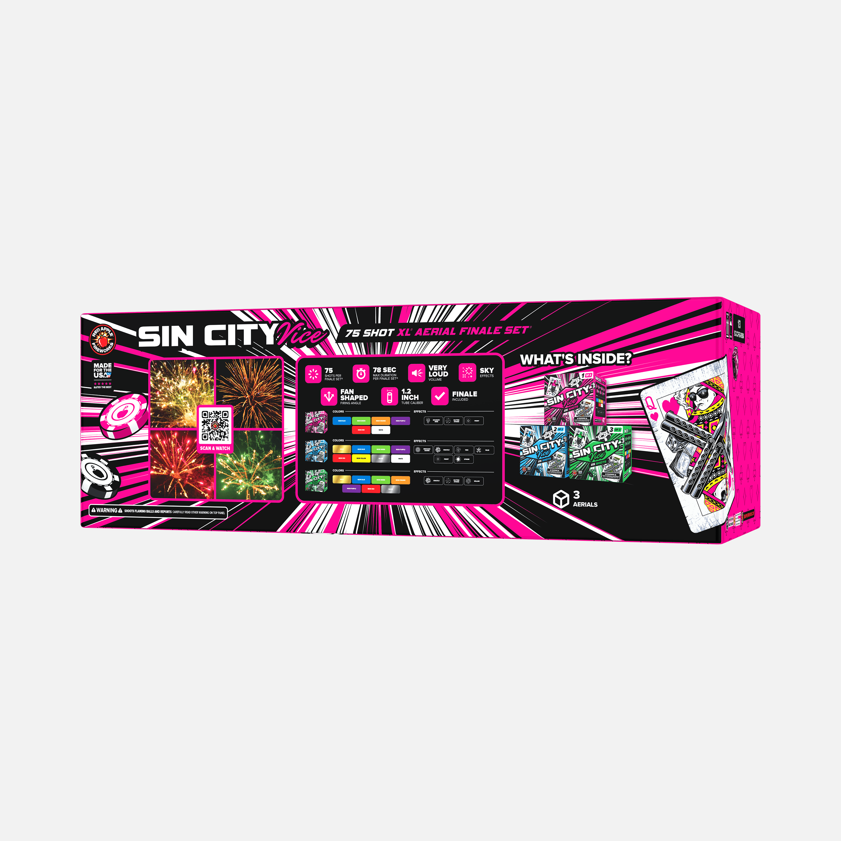 Sin City Vice™ 75 Shot XL® Aerial Finale Set®