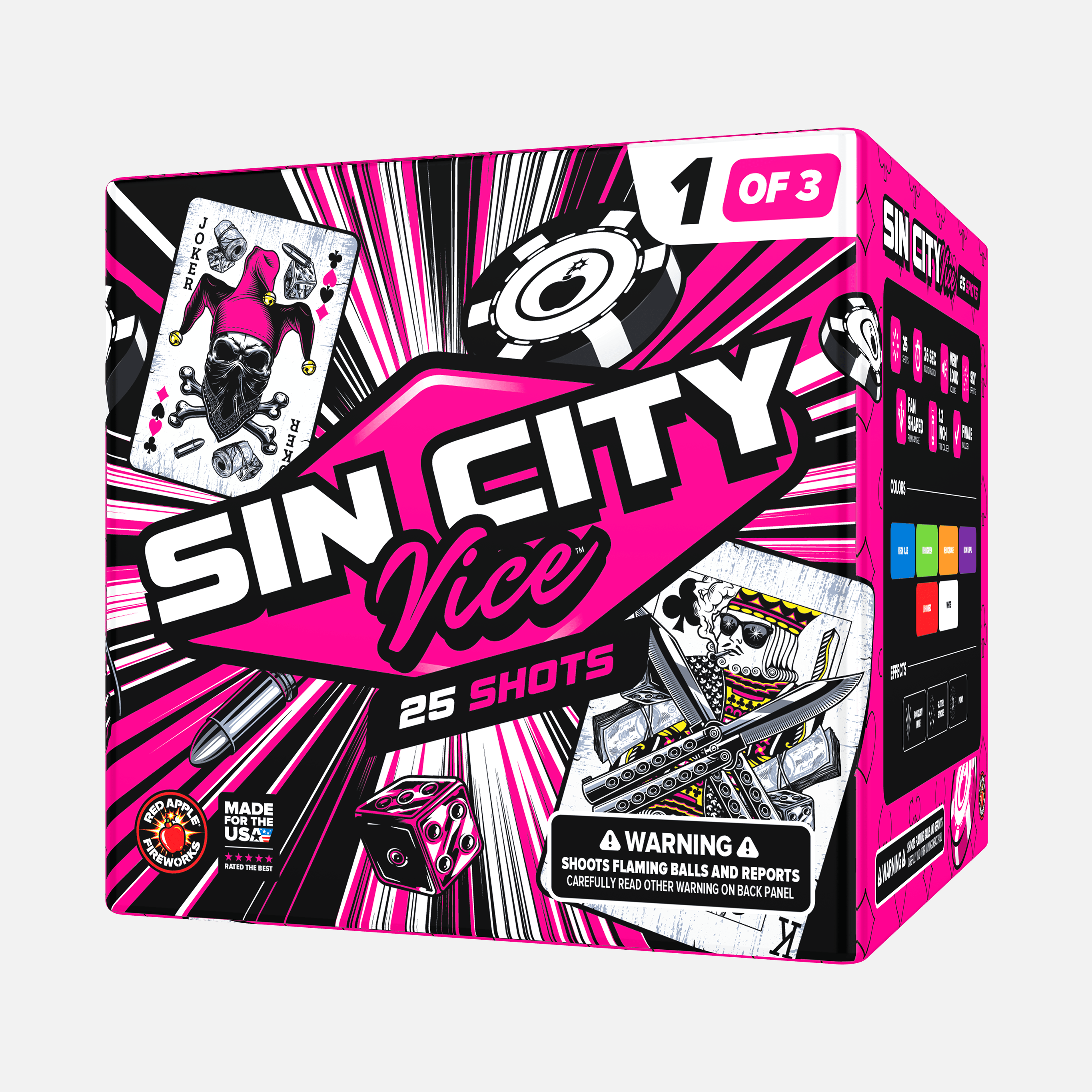 Sin City Vice™ 75 Shot XL® Aerial Finale Set®
