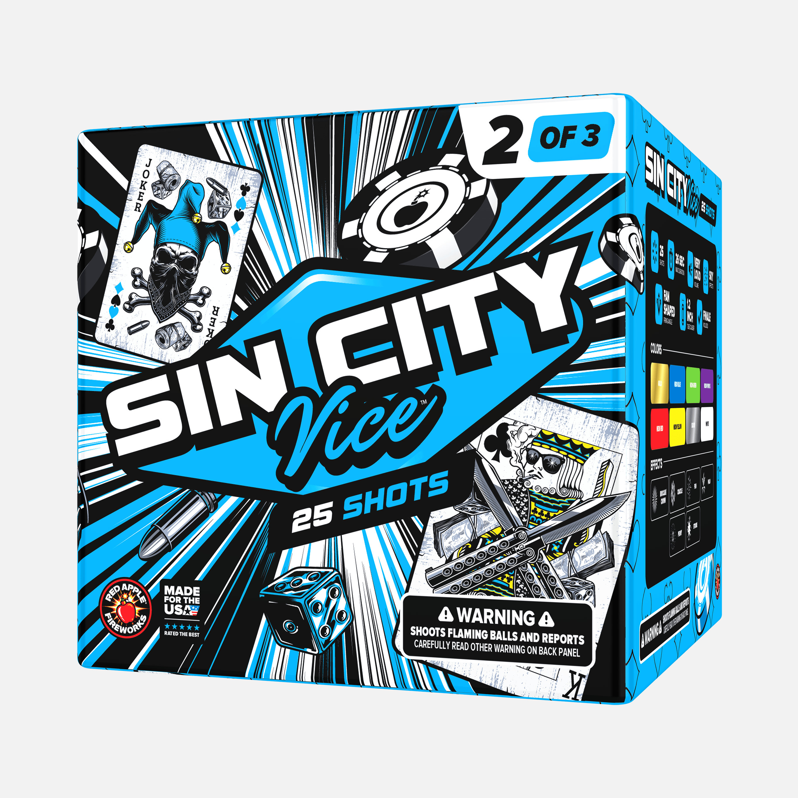 Sin City Vice™ 75 Shot XL® Aerial Finale Set®