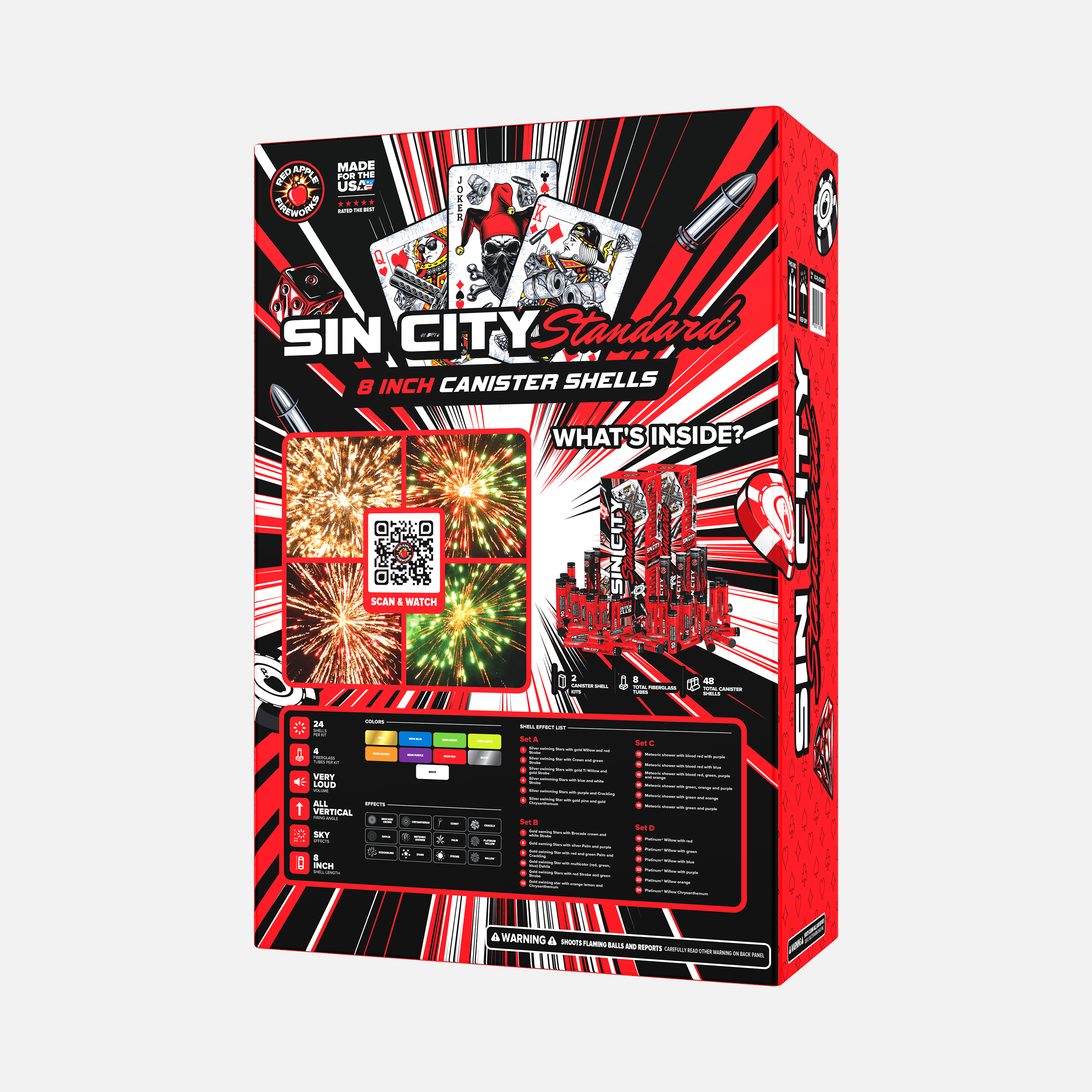 Sin City Standard™ 8 Inch Canister Shells