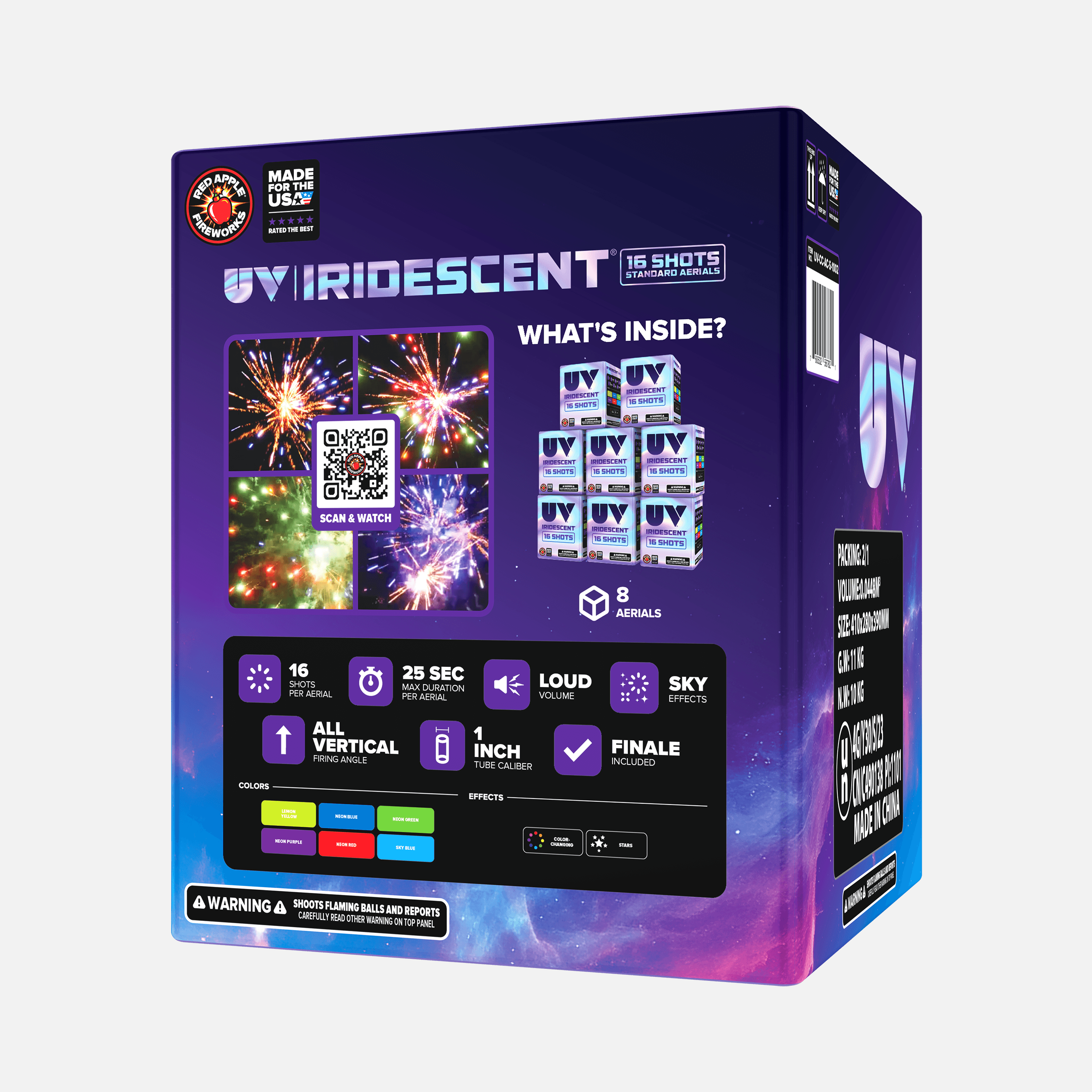 UV® Iridescent™ 16 Shots Standard Aerials