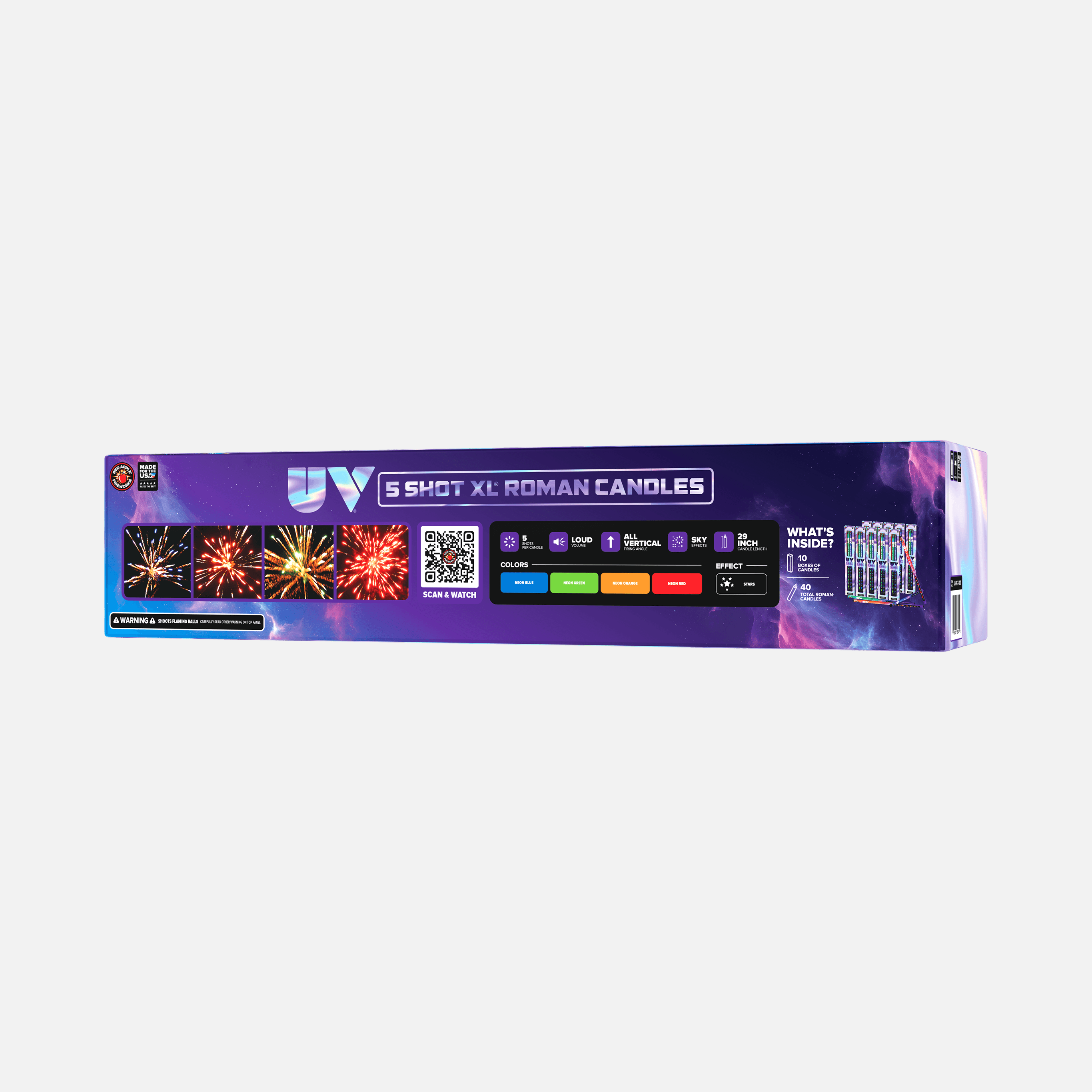 Shop UV® 5 Shots XL® Roman Candles Online Shop UV® 5 Shots XL® Roman Candles Online
