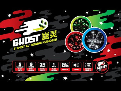 Ghost® Candles 5-Shots XL® Roman Candles
