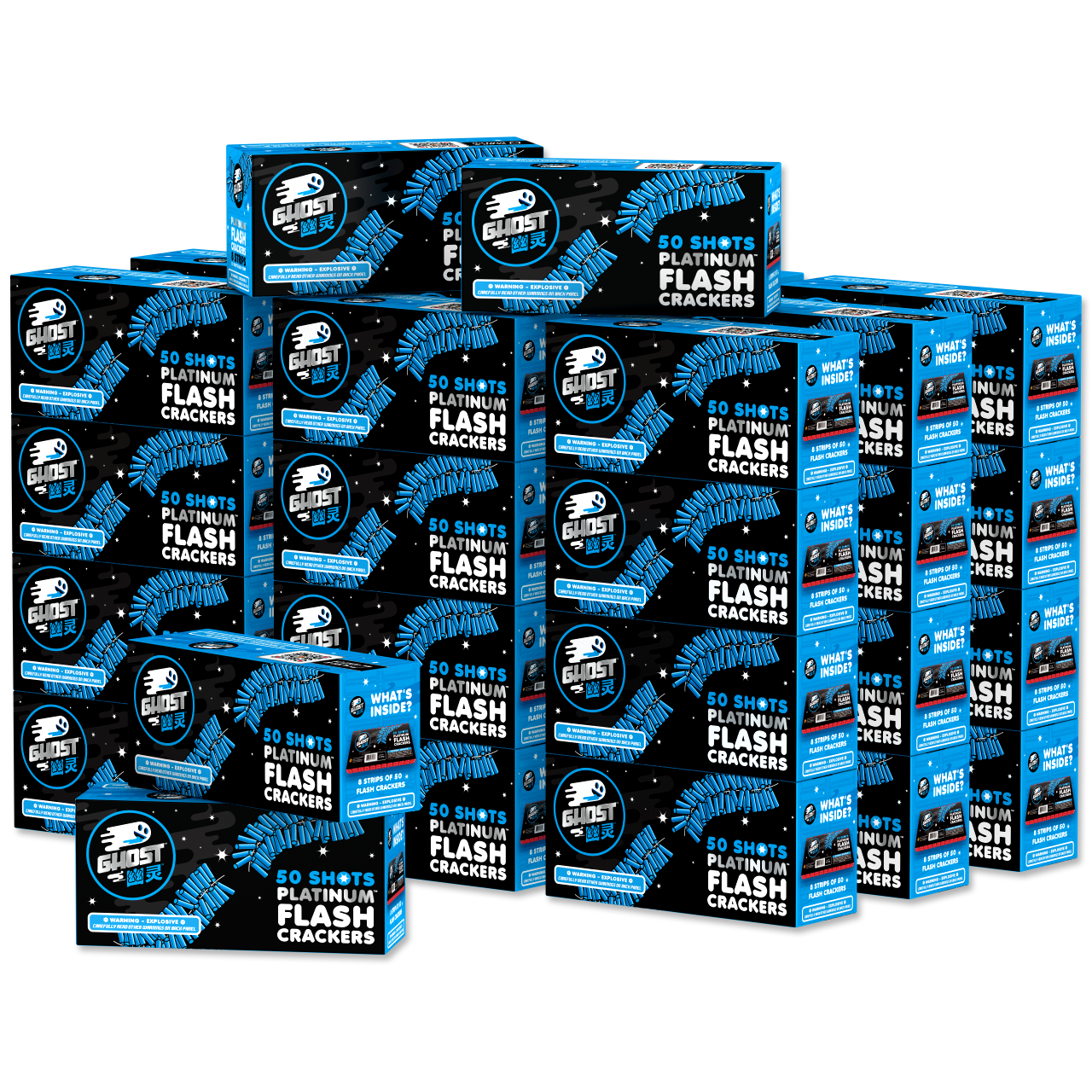 Ghost® 50-Shots Platinum® Flash Crackers