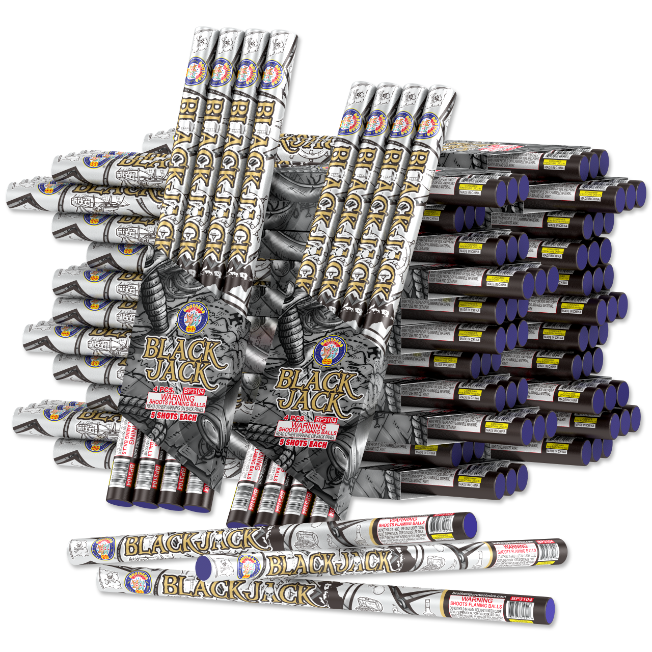 Blackjack 5 Shots Large Roman Candle by Brothers-