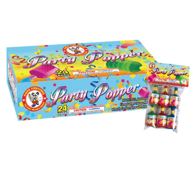Party Popper Bags of 6