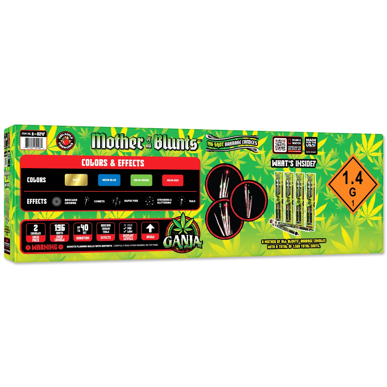Mother Of All Blunts® 196 Shots Barrage Candles Barrage Candles